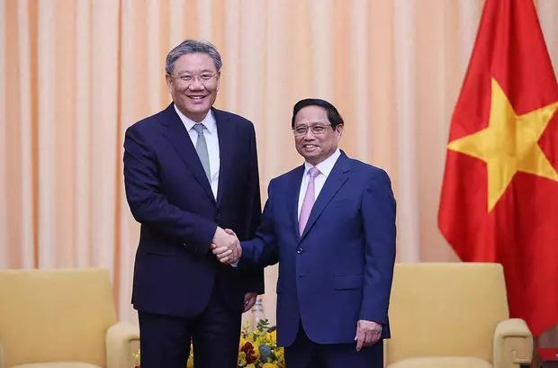 商务部部长王文涛应约拜会越南总理范明政